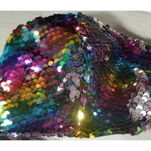 Rainbow Mermaid Sequence Face Mask w/Filter Pocket
